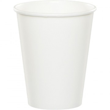 Vasos blanco / 8 uds