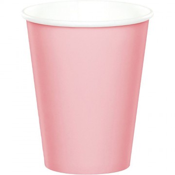 Vasos rosa pastel / 8 uds