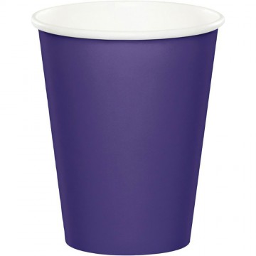 Vasos purpura / 8 uds