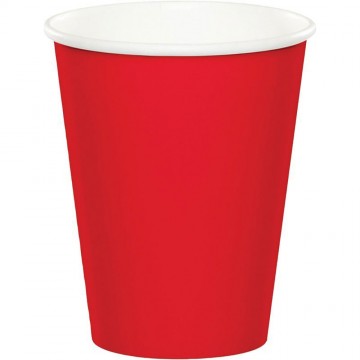 Vasos rojo / 8 uds