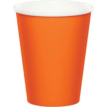 Vasos naranja / 8 uds