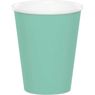 Vasos verde mint / 8 uds