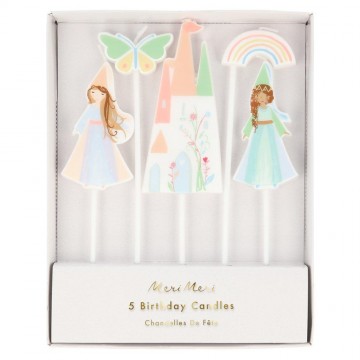 Velas princesas / 5 uds