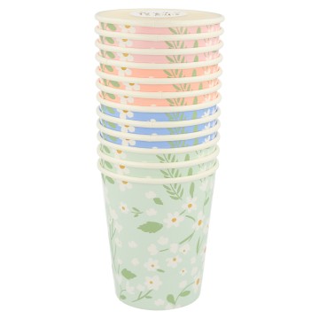 Vasos Flores Liberty / 8 uds