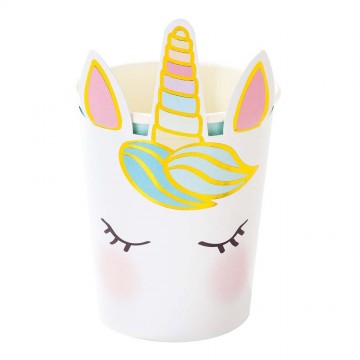 Vasos unicornio / 8 uds